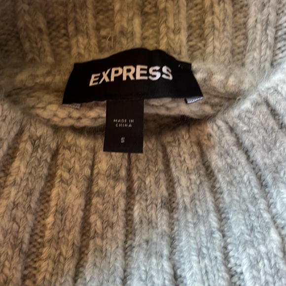 Express Gray Sweater Tunic/Dress - Picture 4 of 5